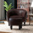 Alverstone 27.95" Wide American Traditional Faux Leather Barrel Chair with Ottoman-1001166523