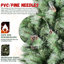 Arbre de Noël 5 pi avec 51 pommes de pin - 694 pointes, branches mixtes en PVC et aiguilles dures, structure à charnières pour une installation facile, support en métal robuste - arbre de Noël réaliste-680178344