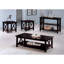 Deep Merlot Sofa Console Table, With 2-Shelf