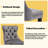Upholstered Tufted Wingback Velvet Counter Bar Stool (Set of 4)-155176108-155176109