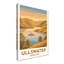 Ullswater, England - Lake District Travel Poster: Golden Fells, Steamers And Lakeside Romance. Giclee Print On Wrapped Canvas. Wall Art, Home Decor - Natural Landmarks, England - Wrapped Canvas Print-821090786
