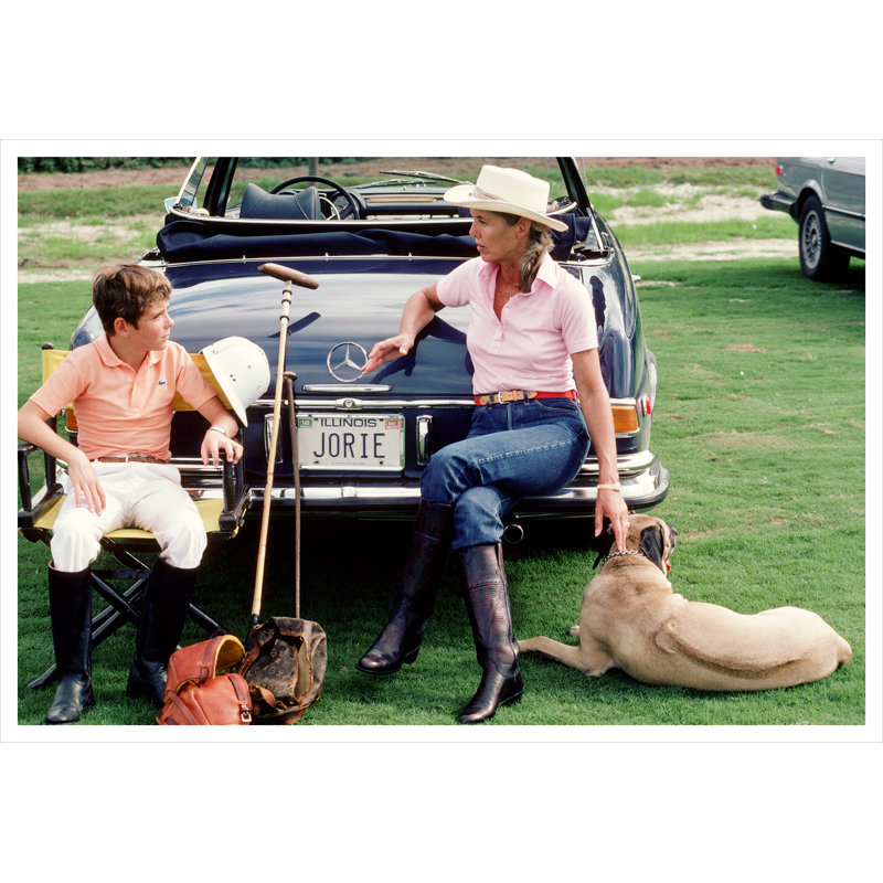 " Polo Pals " by Slim Aarons, 32.5" H x 48.5" W x 0.1" D, Unframed