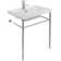 Scarabeo By Nameeks ML 18.5'' White/Chrome Ceramic Rectangular Bathroom Sink with Overflow