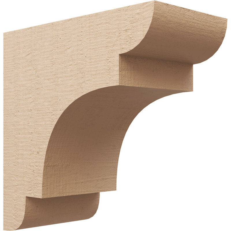 New Brighton cèdre brut grain de bois TimberThane Corbel, apprêté brun clair, H 20 po x l 10 po x P 20 po