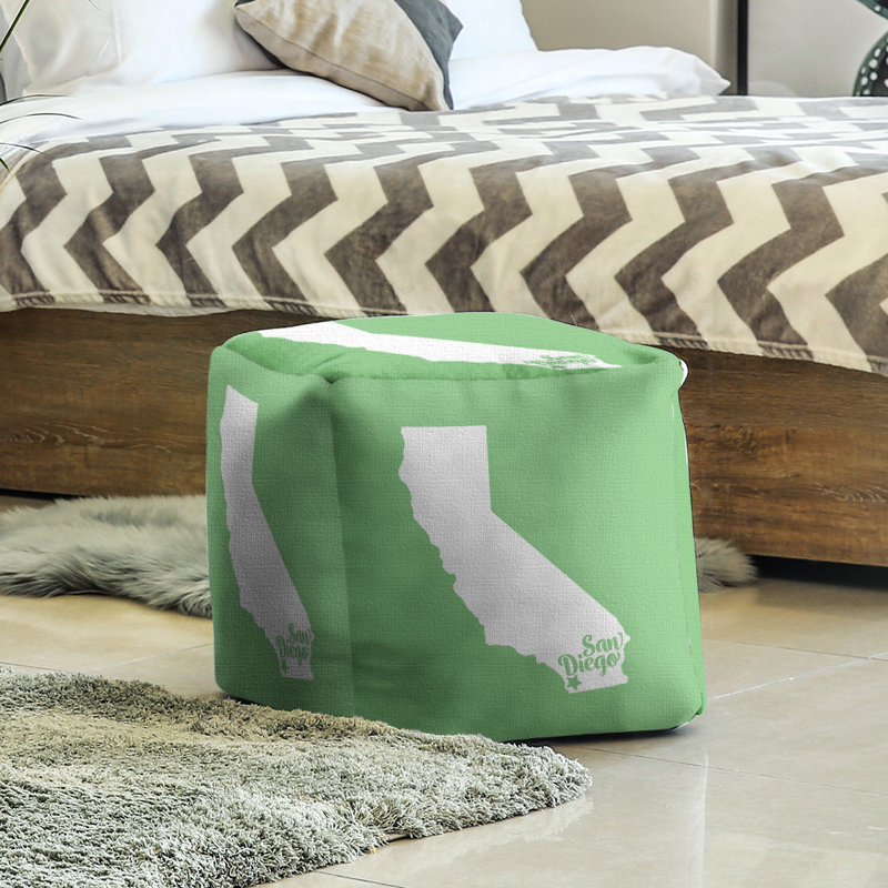 Repose-pieds cube san diego californie, Vert