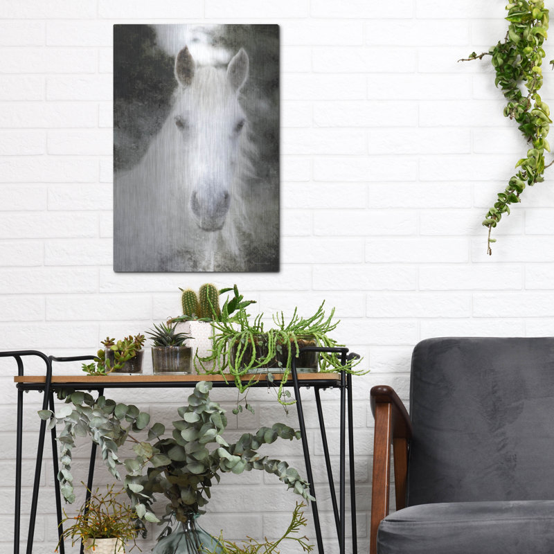 «White Horse Mystique» par Bluebird Barn, H 16 po x l 12 po