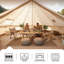 Tente de camping familiale (beige)-126509589