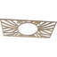 Médaillon de plafond en bois Hoover-63412206-63412205