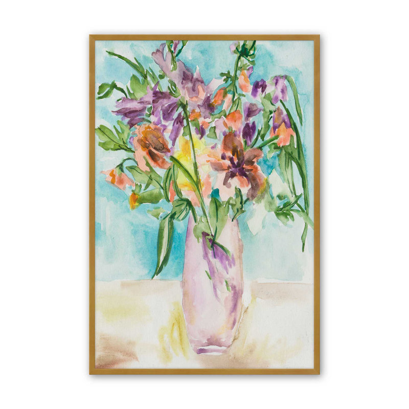 «Petals Unraveled I» par Melissa Wang, reproduction d'art sur toile, H 48 po x l 36 po, Encadrement ouvert sans papier mat