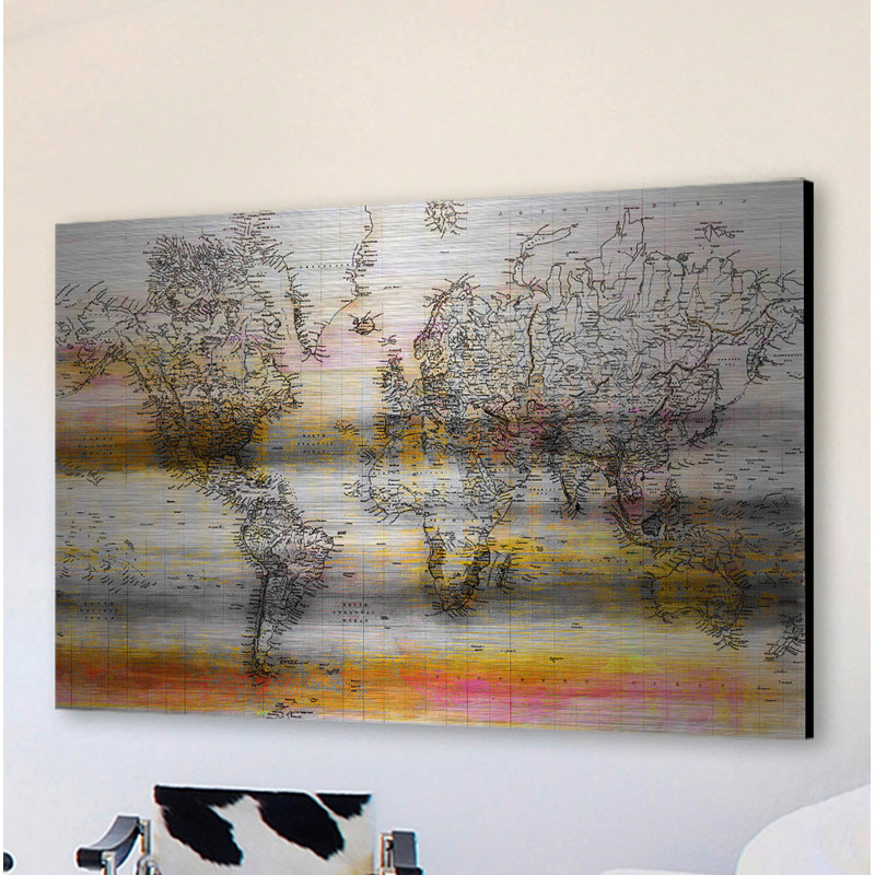 " Topographical Map " by Parvez Taj, 16" H x 24" W