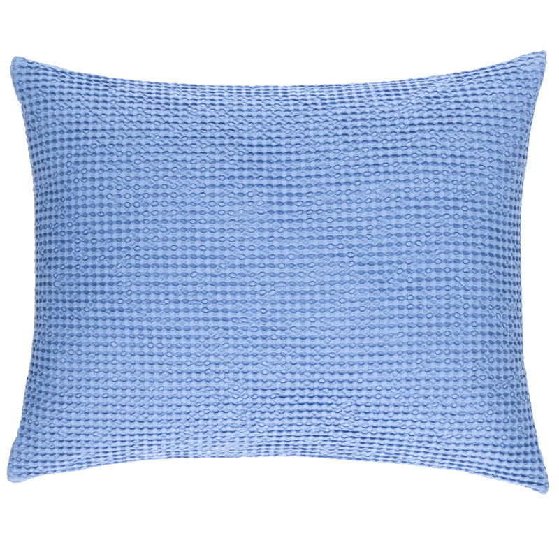 Bubble Matelasse Sham, Standard, French Blue