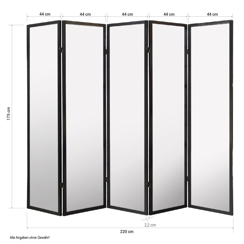 Madison Wood Room Divider, 5 panels