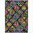 Machine Washable Indoor/Outdoor Christain ACN1327 Black Rug-102670170