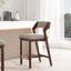 Tabouret de comptoir rembourré en velours Patricia-111807615-111807629