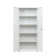 Armoire de rangement haute avec 2 portes et 4 cloisons pour séparer 5 espaces de rangement, conception maison / bureau