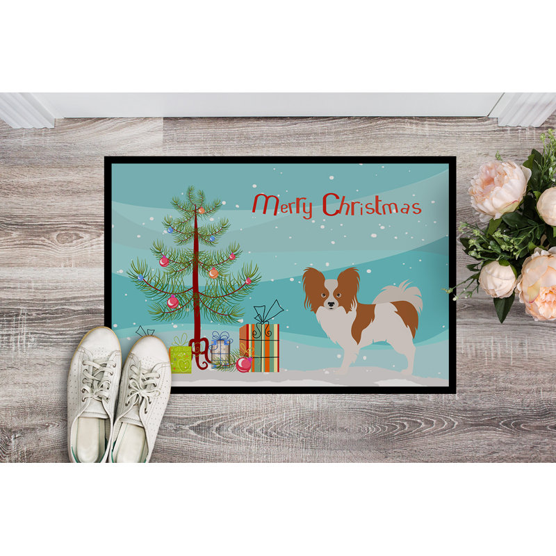 Non-Slip Christmas Outdoor Doormat, Rectangle 1'6" x 2'3"