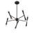 Keyiona 10-Light Chandelier in Matte Black-1386174855