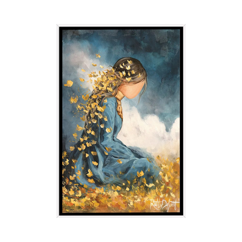 Still, She Shines - reproduction d'art murale - toile encadrée, H 40 po x l 26 po, Blanc