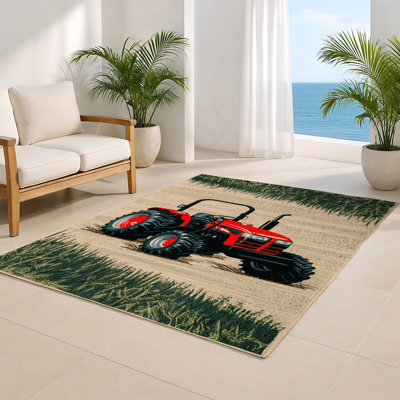 Tapis intérieur et extérieur brun Transport