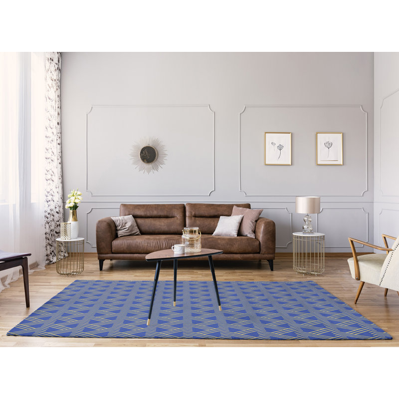 Chenille Geometric Indoor Rug, Rectangle 9' x 12'