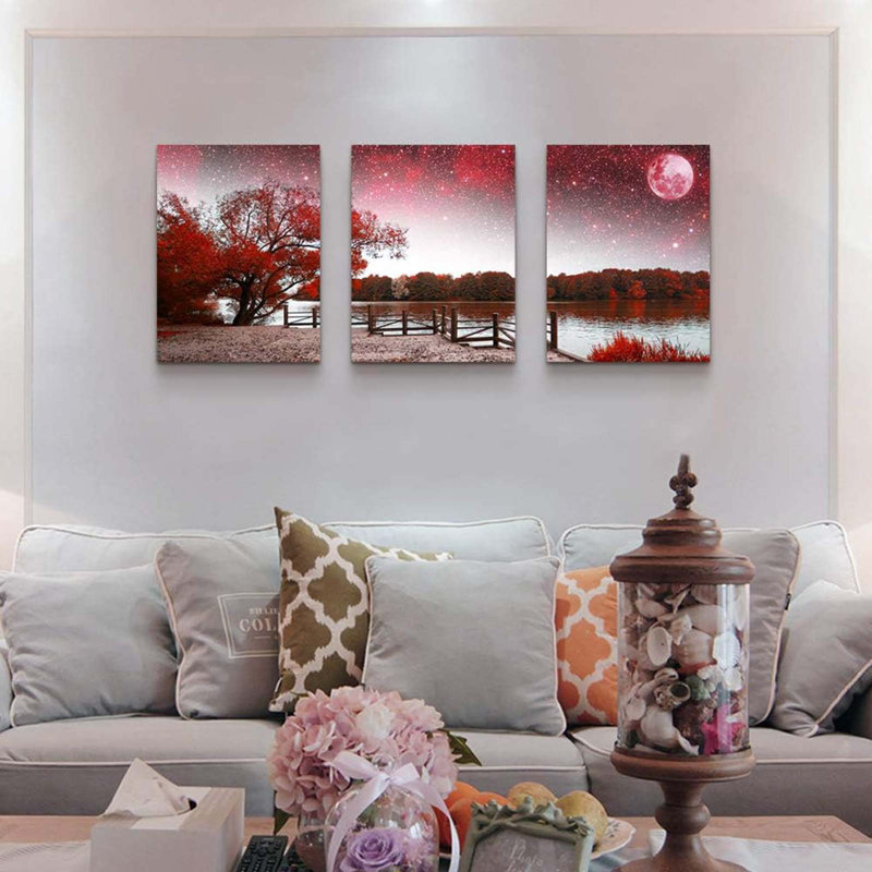 3 Piece Wrapped Canvas Wall Art