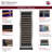 Allavino Reserva Series 163 Bottle 71" Tall Single Zone Left Hinge Stainless Steel Wine Refrigerator-87332027