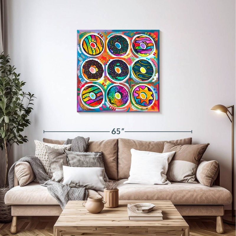 Doughnuts Patterns, 36" H x 36" W