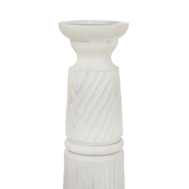 Glass Candle Holder, 30cm H x 10cm W x 10cm D