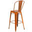 Commercial Grade Distressed Metal Indoor-Outdoor Counter Height Stool with Back-1728823571-1728823599