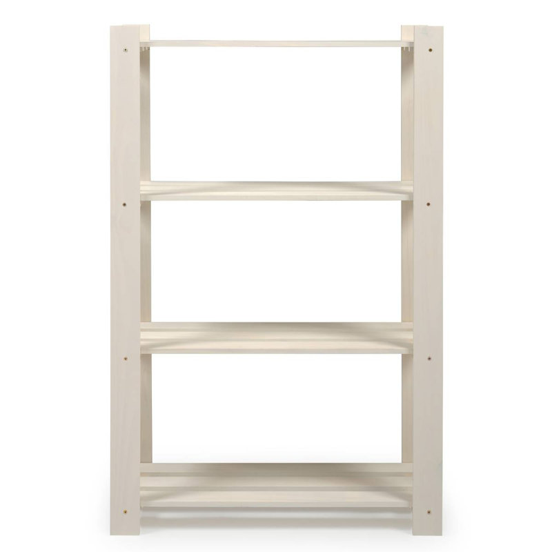 Nayleah 29.53'' W Solid Wood Shelving Unit, White