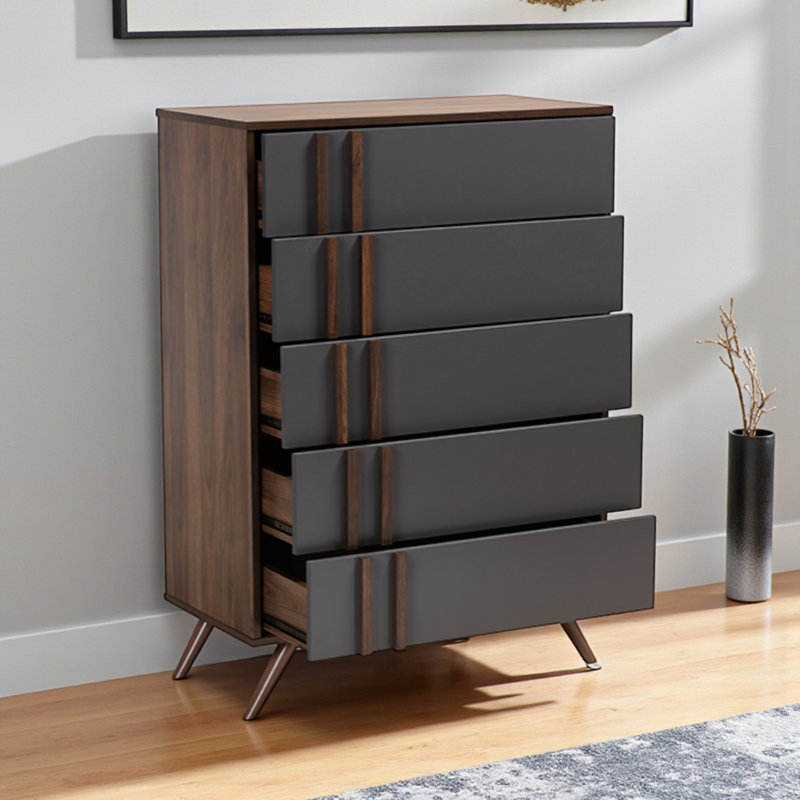 Commode de chambre 5 tiroirs Waast