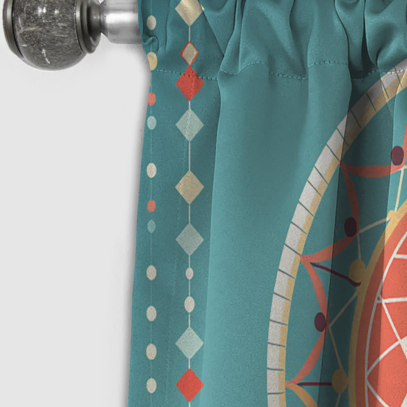 Macabe - Rideau occultant abstrait Dream Catcher - 1 panneau, L 52 po x L 108 po