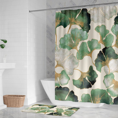  Natural Ginkgo Harmony Shower Curtain