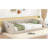 Twin XL Size Upholstery Daybed And Side Storage Pocket,Beige-716020039