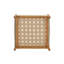 Ensemble de 2 fauteuils club d'extérieur avec structure en bois d'acacia d'aspect teck, panneaux de corde beige et coussins crème-130637613