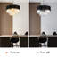 Luna Modern Tiered Matte  Black Crystal Chandelier-559560560-559560563-559560567