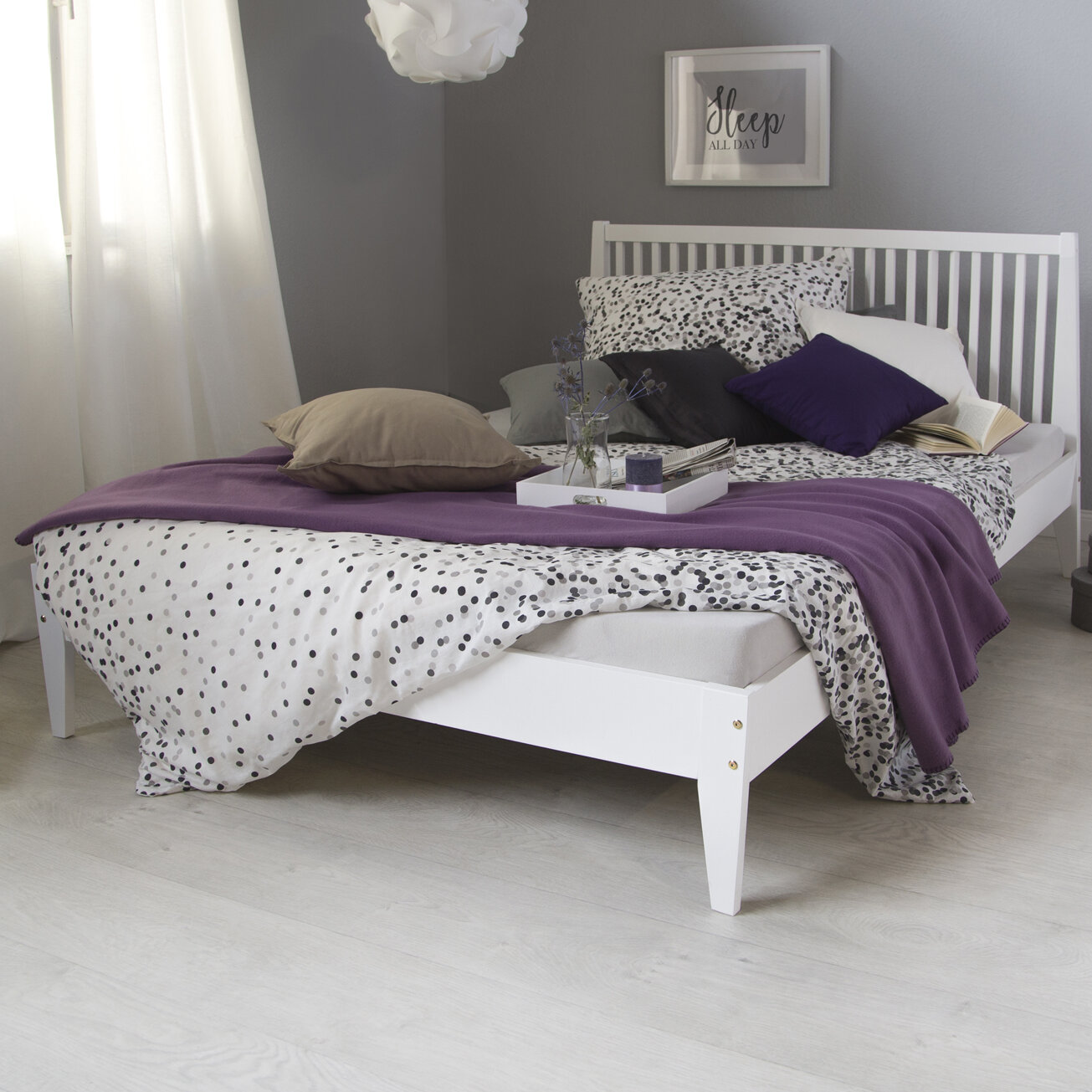 Wayfair store purple bed