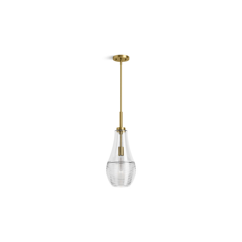 Simplice 5 In. Bottle Pendant, Gold, 72.44" H x 8" W x 12.38" D