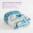 5' X 8' Non-Slip Indoor Area Rug with Floral Pattern Machine Washable,Blue-1424401013-1421398655