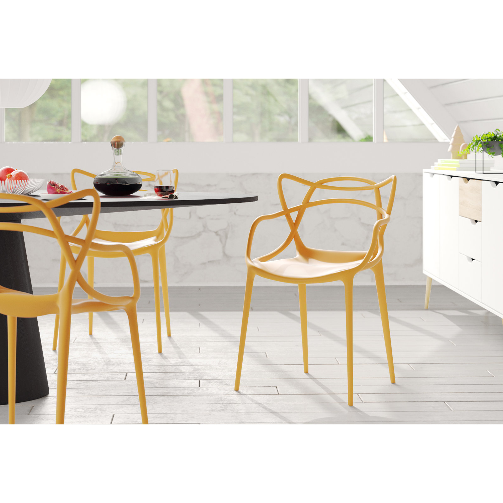 Masters Armchair, Mustard