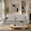 93" King Size Sleeper Sofa Bed, Pull Out Sofa Bed, 3 in 1 Convertible Sleeper Sofa, Chaise Lounge,3 Seat Teddy Couch with 2 Lumbar Pillows for Living Room, Apartment, Office, Studies-484376929-484376931