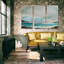Seaside view III-reproduction d’art sur toile tendue 3 pièces-514595826
