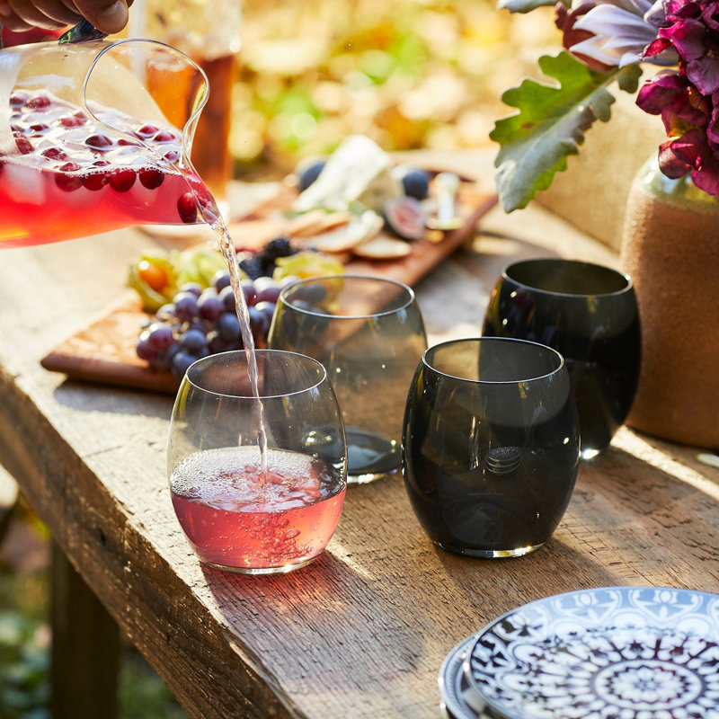 Les Nuages Ombre Tumbler Glasses, Gray