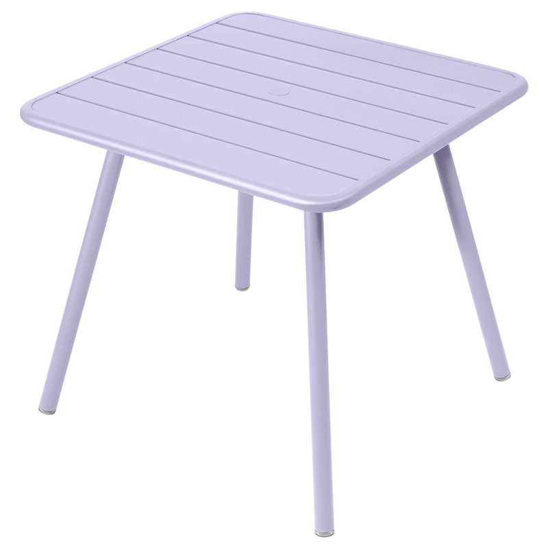 Luxembourg Outdoor Square Dining Table, Acapulco Blue, 18.5" H x 22" L x 22" W