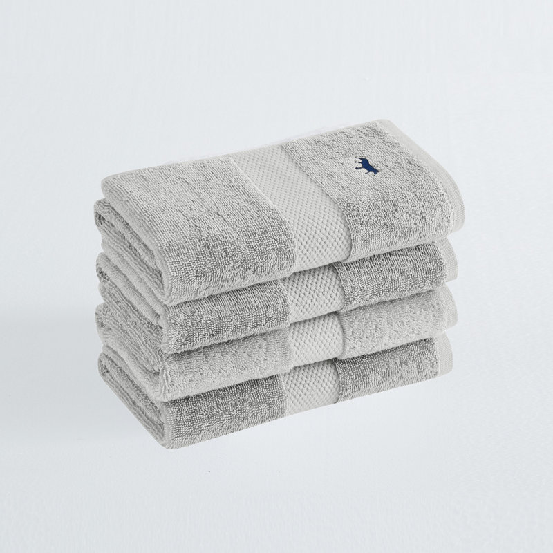 Royal Turkish Cotton 4 Pack Hand Towel, Gray