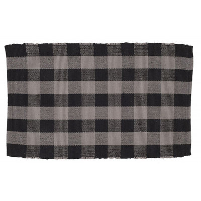 Tapis gris / noir Aleijah