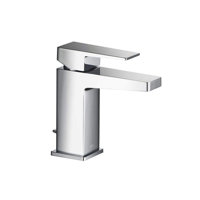 Single Lever Bidet Tap With Pop Up Waste,Chrome,Silver