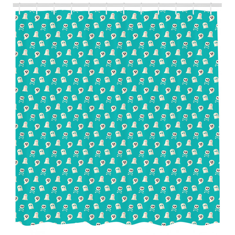 Shower Curtain with Hooks Included, 70" H x 69" W
