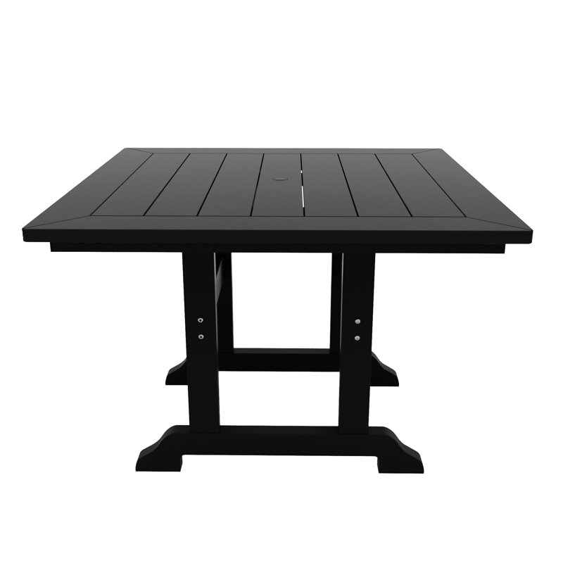 Table de salle à manger Laguna, Noir, noir, noir, noir