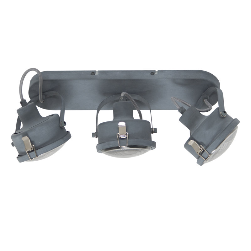Amberly Glass Spotlight, Grey